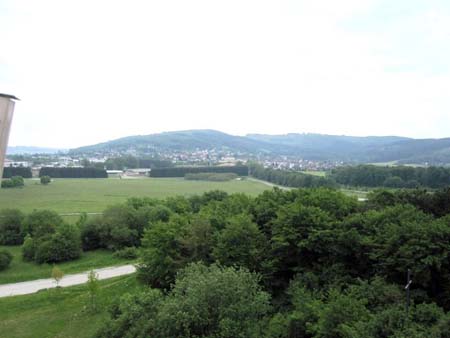 Blick auf Deilinghofen hinter dem Felsenmeer