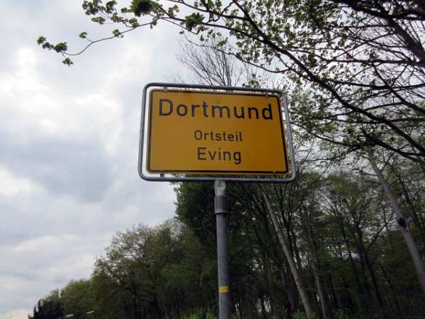 Ortseingangsschild Dortmund-Eving