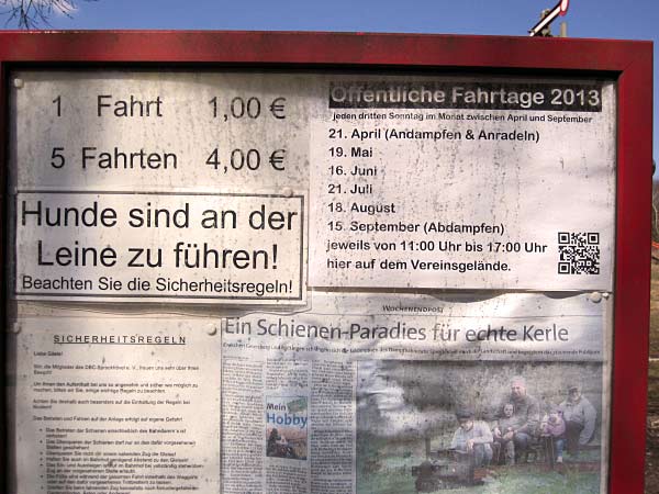 Kohlenbahn Infotafel